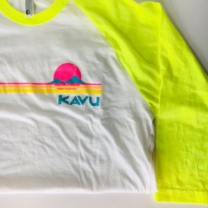 KAVU: Long Sleeve Ringer Tee / American Apparel